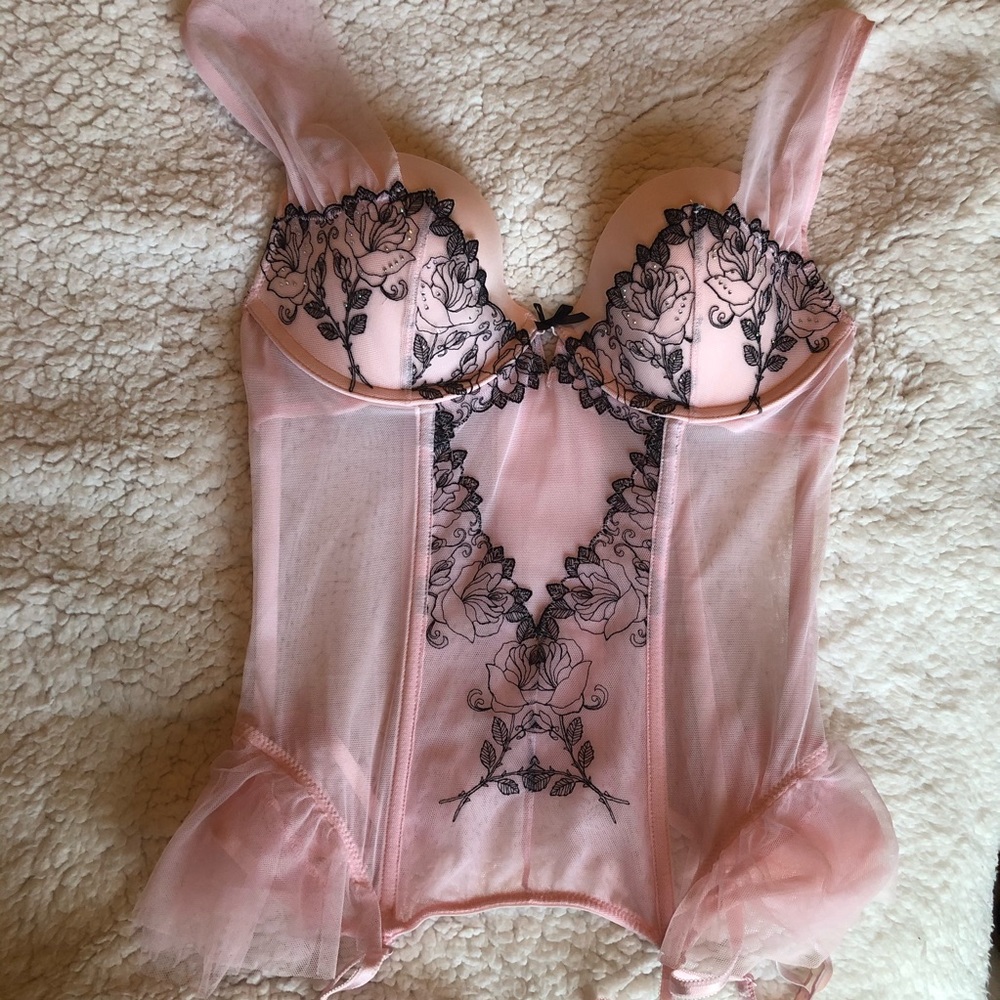 Victorias Secret Corset with Garter Straps 36B